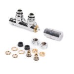 Valves: Terma 3-Axis Thermostatic Valve Set with Integrated T Piece, (for Dual Fuel) Right Sided
